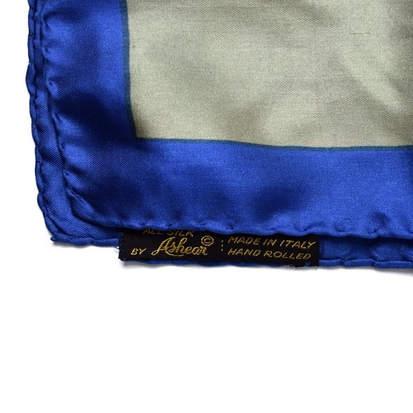 Vintage Ashear All Silk Geometric Scarf - Picture 4 of 4